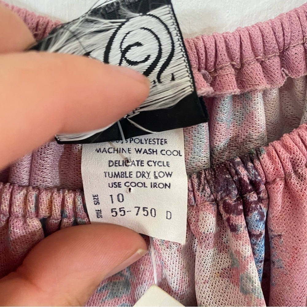Vintage‎ 70s Tiered Floral Maxi Dress Dusty Rose Pink Flower Child Hippie Boho - Picture 11 of 11